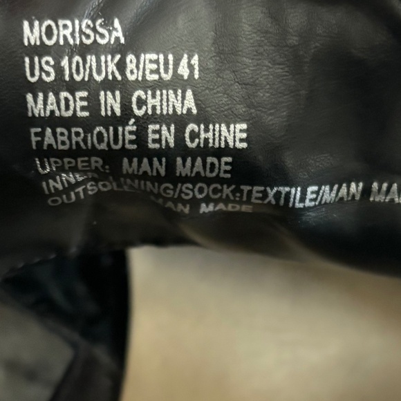 JustFab Women Morissa Black Ankle Boots - Size 10 - Picture 6 of 6